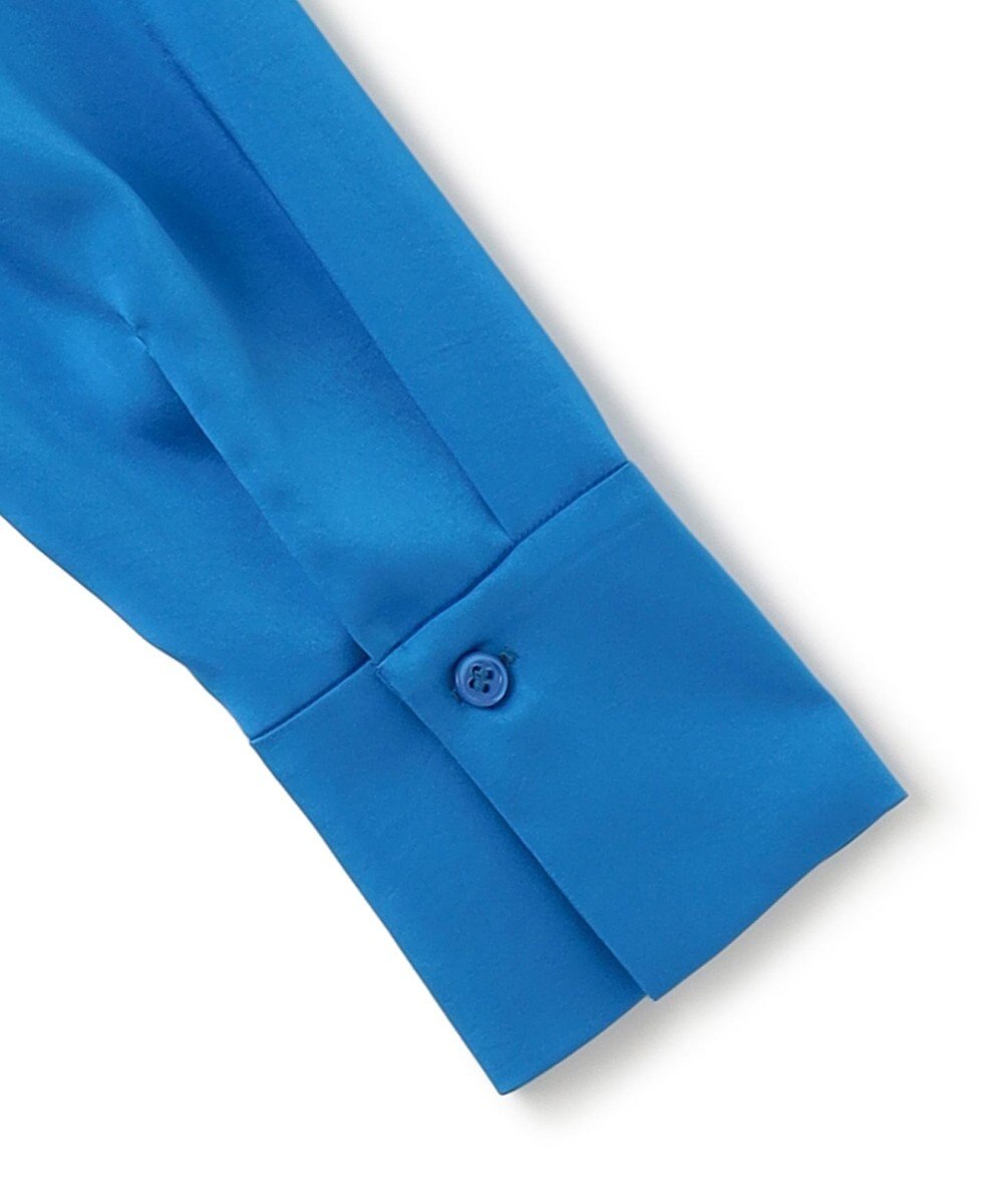 ICB 【洗える】 ヴィンテージストレッチサテン ブラウス 