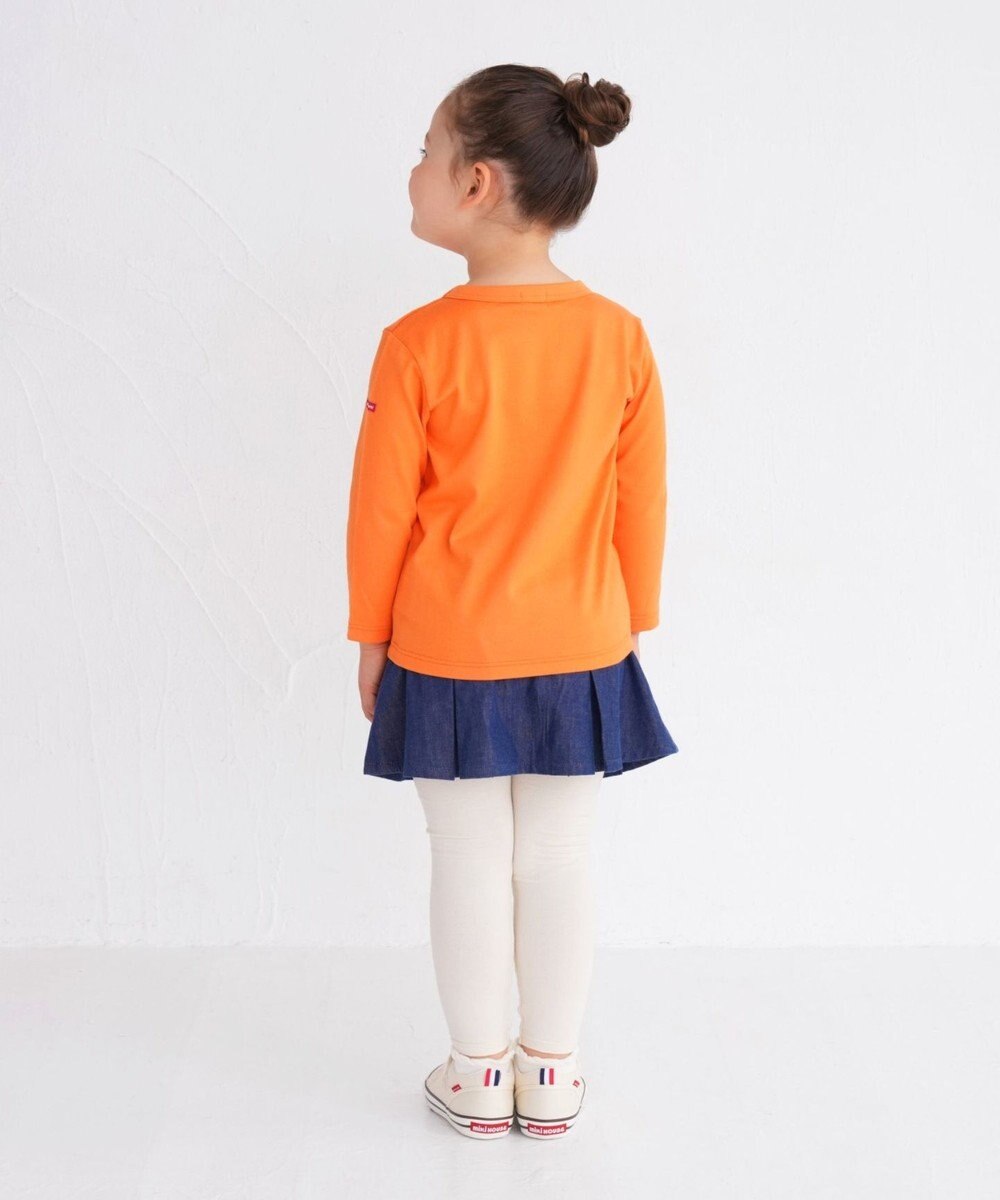 MIKI HOUSE HOT BISCUITS 【80-120cm】 カラフルロゴ 長袖Tシャツ 