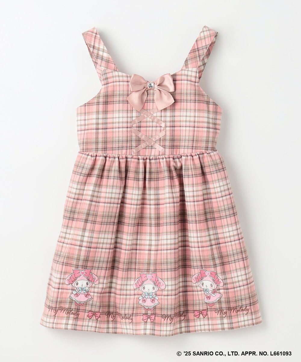 ANY KIDS 【マイメロディ＆クロミ×ANY KIDS】チェック ジャンパースカート 