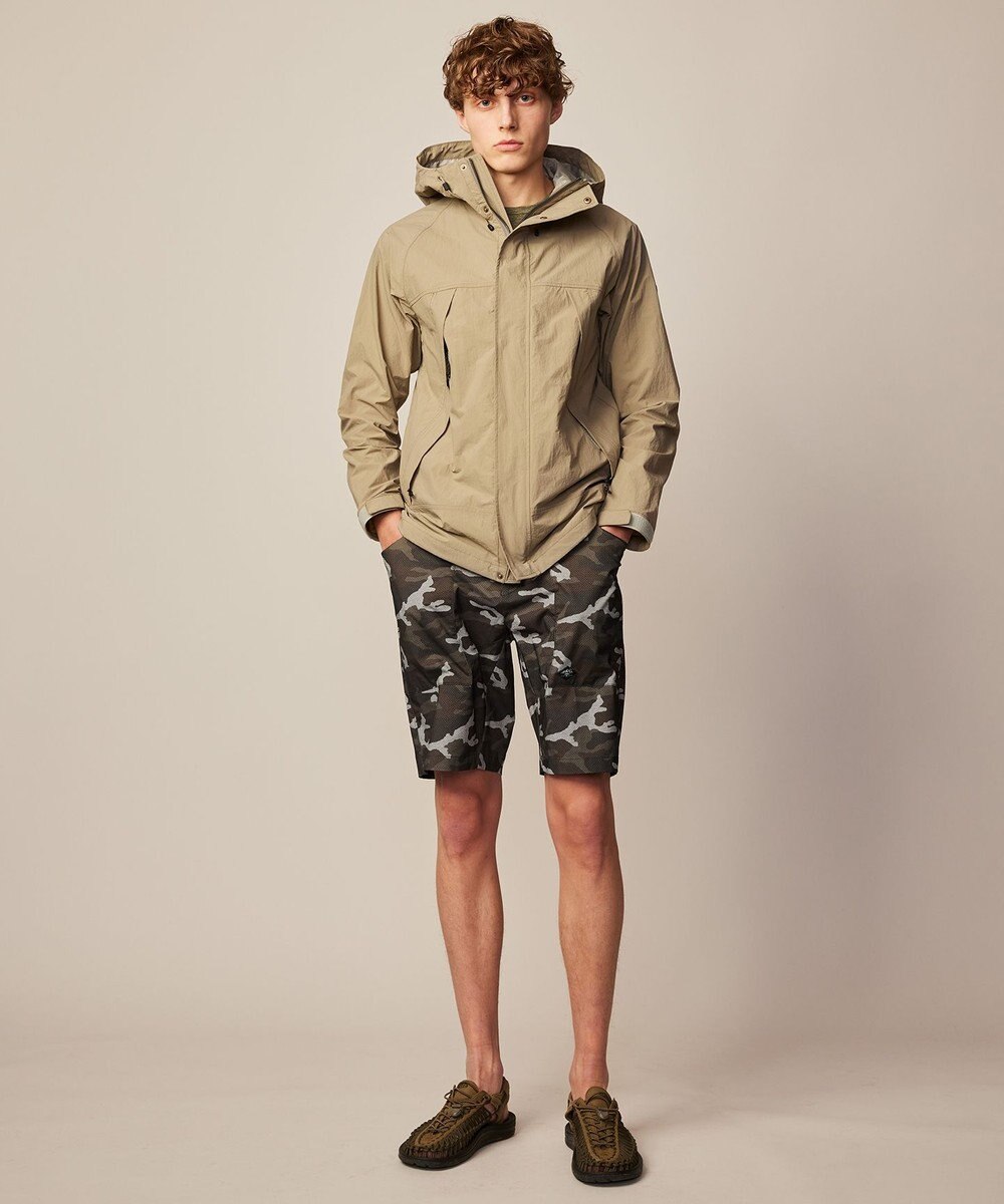 JOSEPH ABBOUD MOUNTAIN 【CREA掲載・ストレッチ/軽量/撥水】 エンボスカモフラージュ ショーツ 