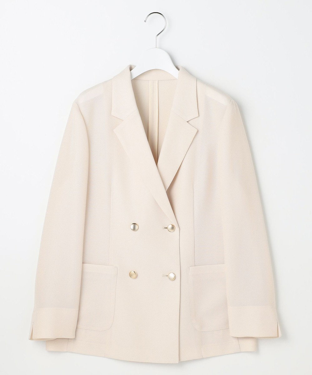 ANY SIS L シアーメッシュ ダブルジャケット 