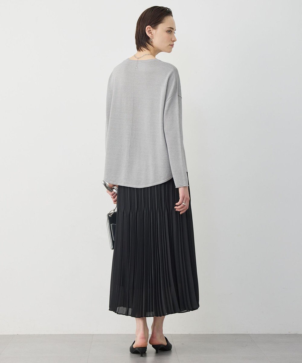 ICB L 【先行予約】ライトジョーゼットプリーツ スカート 