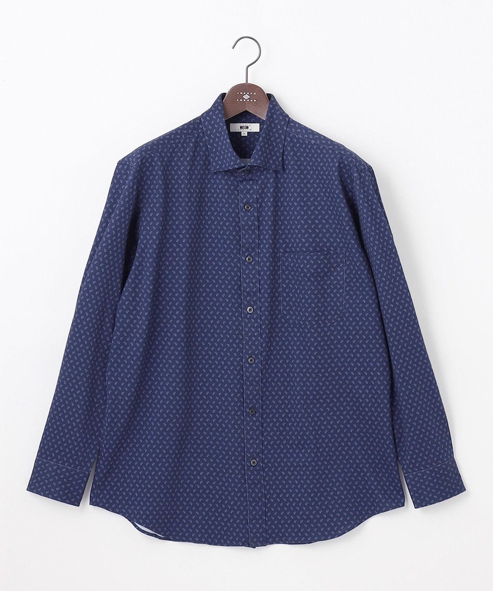 JOSEPH ABBOUD 【キングサイズ・綿100％・ストレッチ】コ ンフォートジャージープリントシャツ 