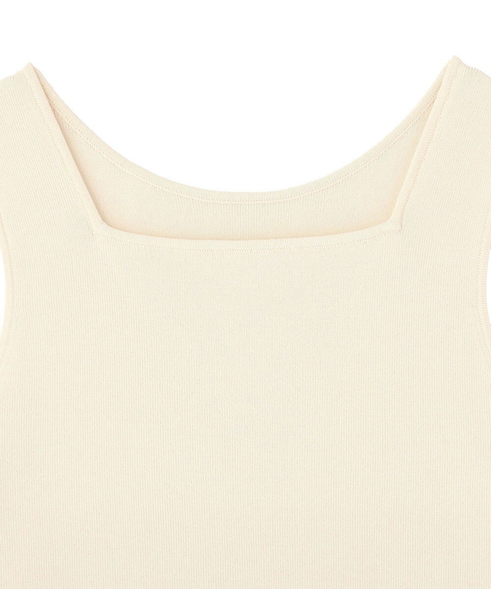 YECCA VECCA 2wayスクエアノースリーブニット 