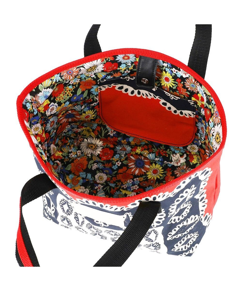 tsumori chisato CARRY ダイヤモンドフラワー ハンドバッグ 手提げ リバーシブル 花柄 