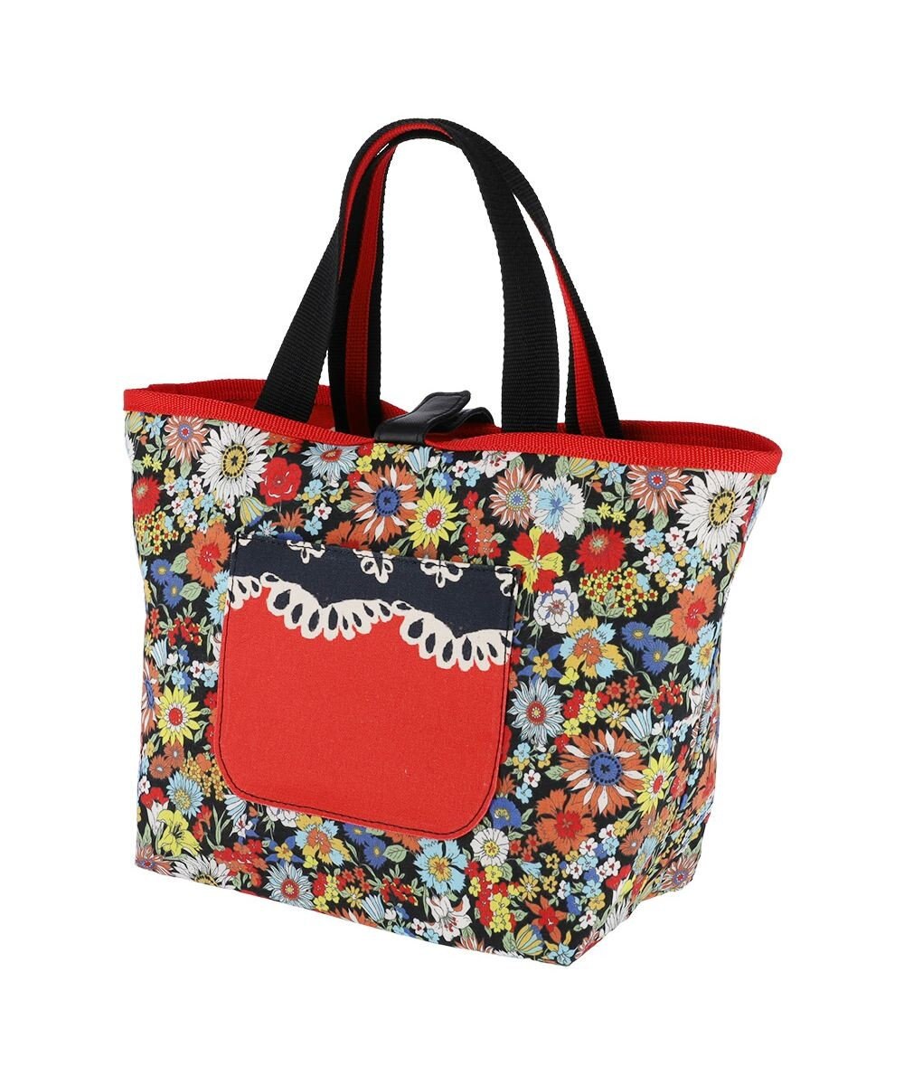 tsumori chisato CARRY ダイヤモンドフラワー ハンドバッグ 手提げ リバーシブル 花柄 