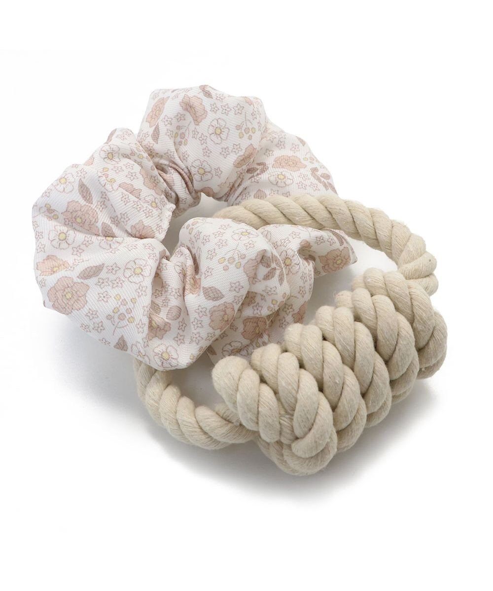 PET PARADISE ペットパラダイス 引っ張り シュシュ トイ  《 花柄 / ドット柄 》 