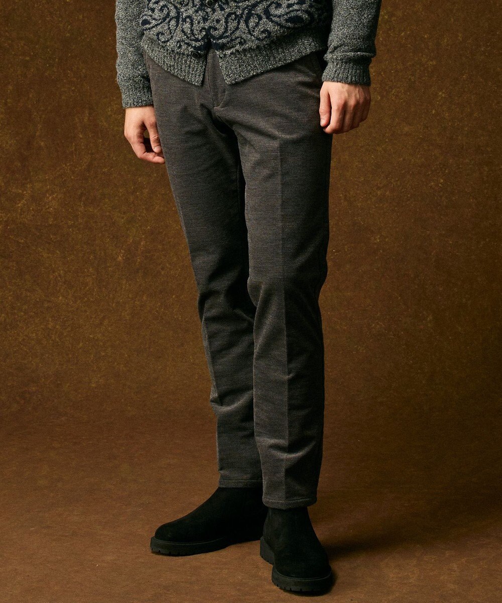 JOSEPH ABBOUD 【ウエストも伸びる！/暖かパンツ/オーガニックコットン使用】ライスコールストレッチパンツ 