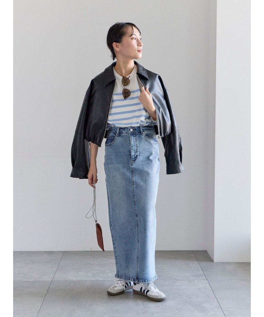 Te chichi デニムトラペーズスカート 