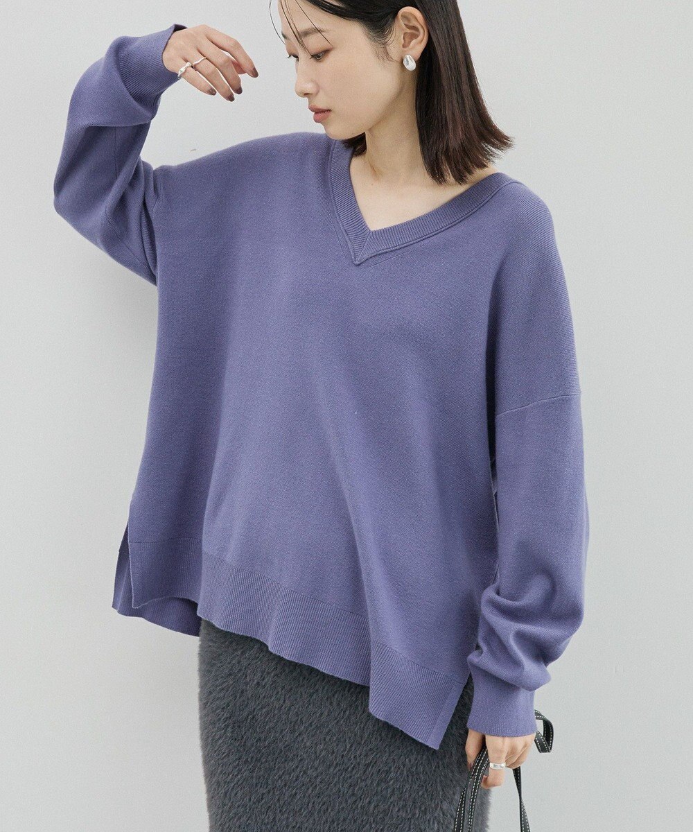 AMERICAN HOLIC バイパチVネックニットプルオーバー 