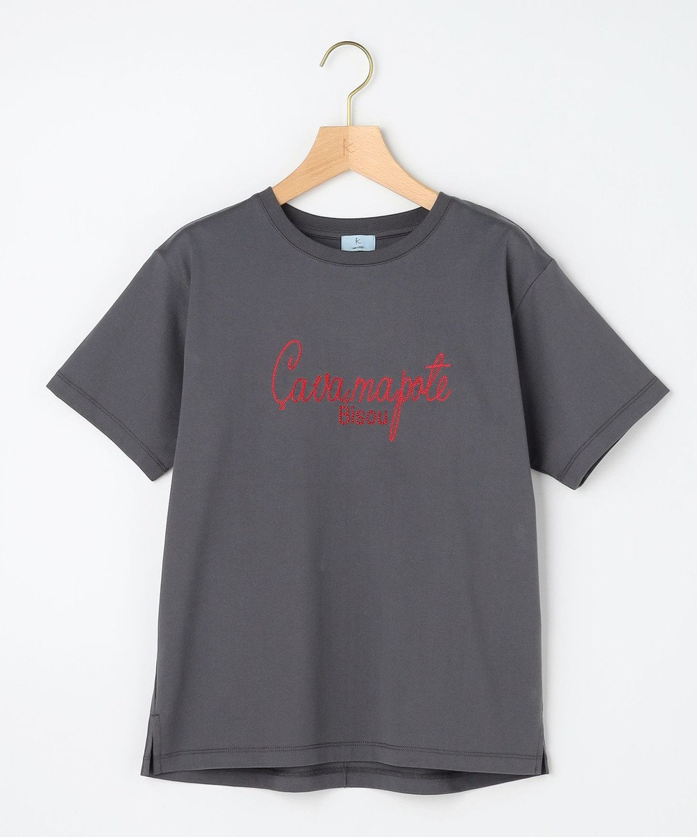 組曲 L 【先行予約】ロゴ刺繍 Ｔシャツ 