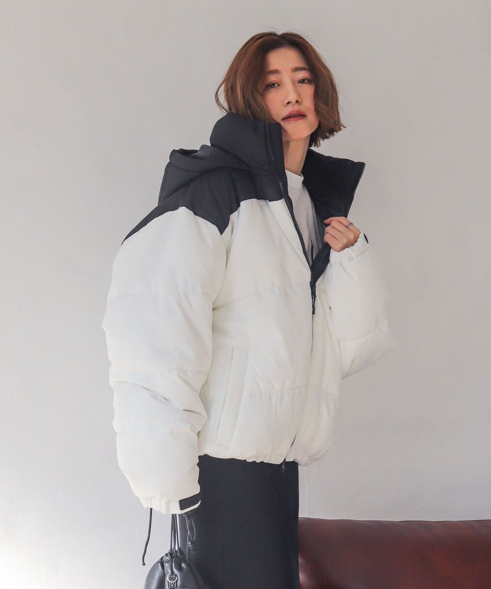 WEGO 【25年秋冬新作/ユニセックス着用ITEM/SMLサイズ展開】2WAYパファーブルゾン 