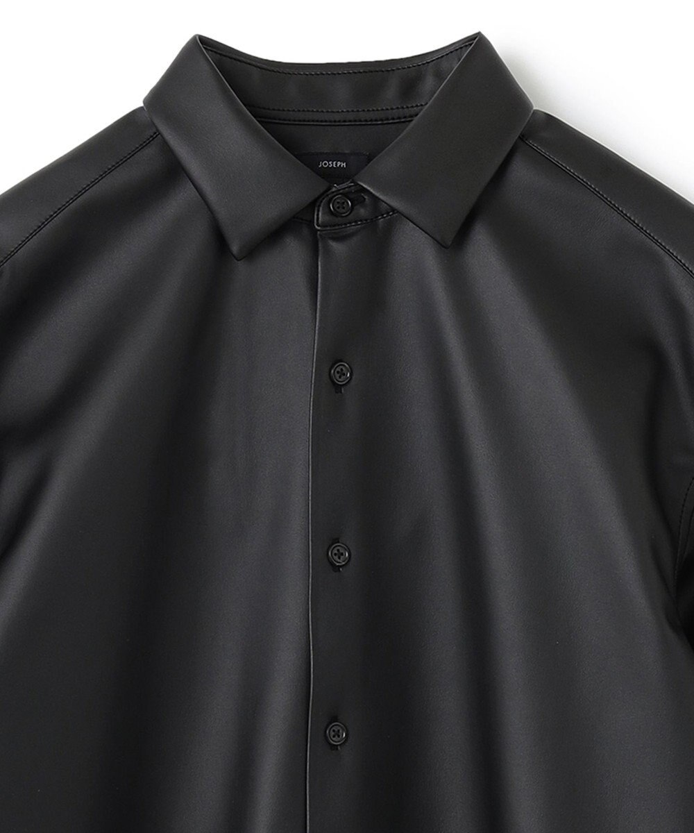 JOSEPH HOMME 【感動的な滑らかさと弾力】シンセティックレザー　シャツ 