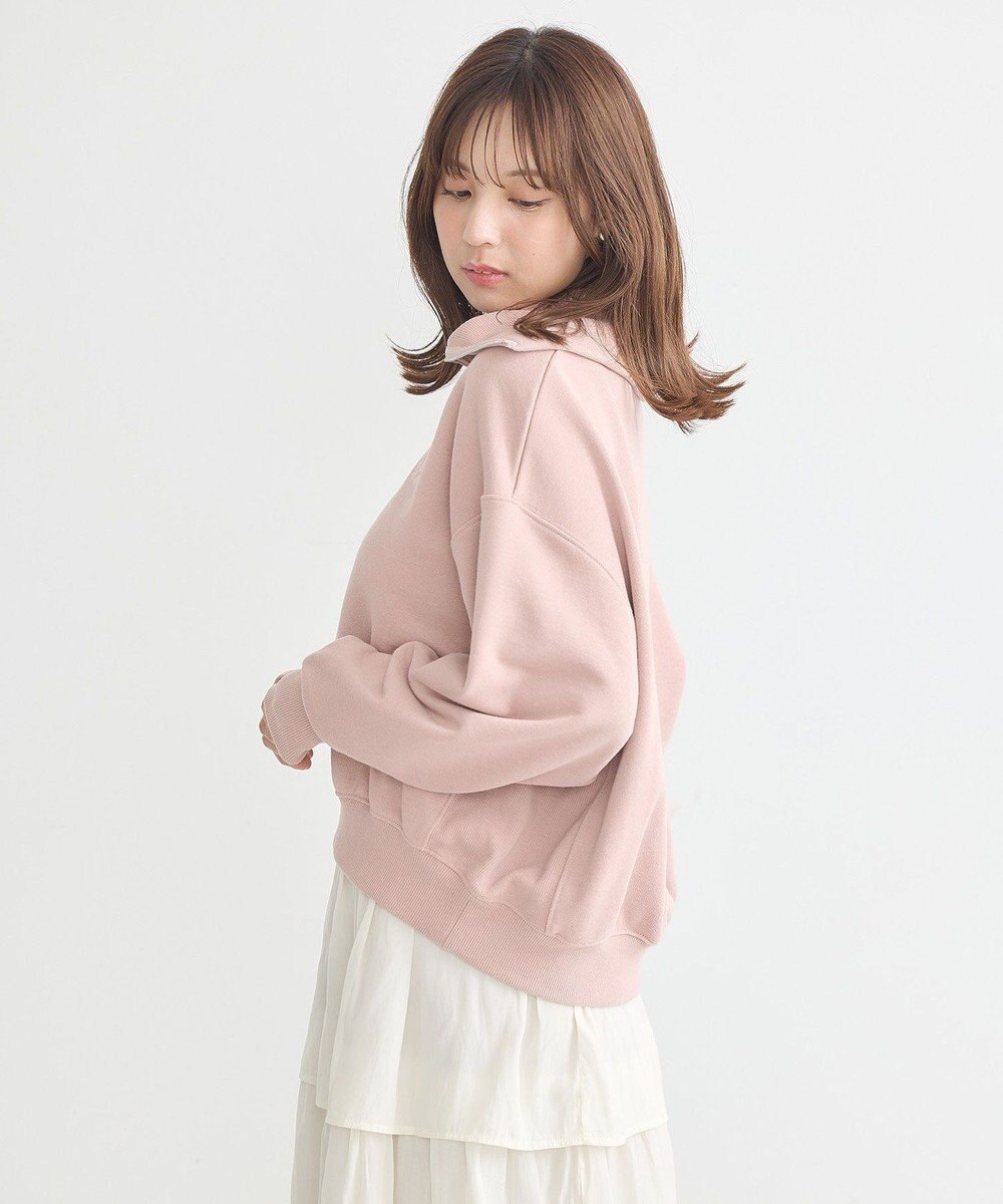 earth music&ecology ハーフＺＩＰプルオーバー 