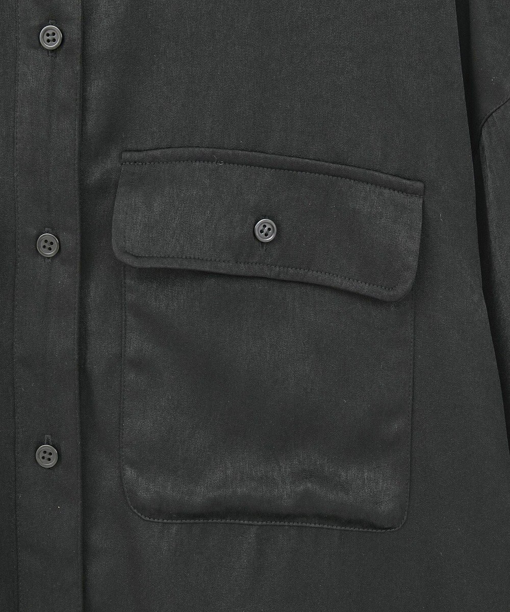 Green Parks ・ＳＵＧＡＲ　ＳＰＯＯＮ　サテンオーバーシャツ 