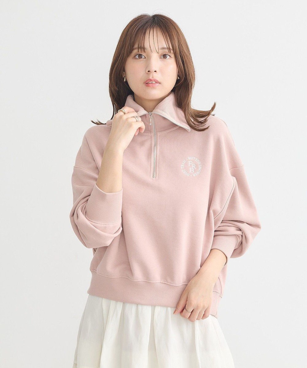 earth music&ecology ハーフＺＩＰプルオーバー 