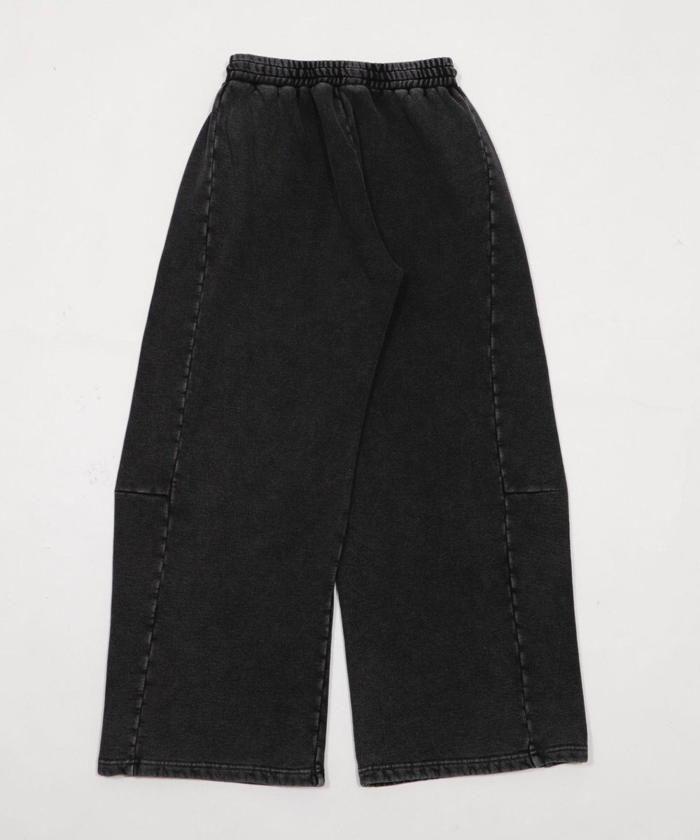 WEGO 【ウエストゴム/SMサイズ展開】裏起毛カーブデザインスウェットパンツ 