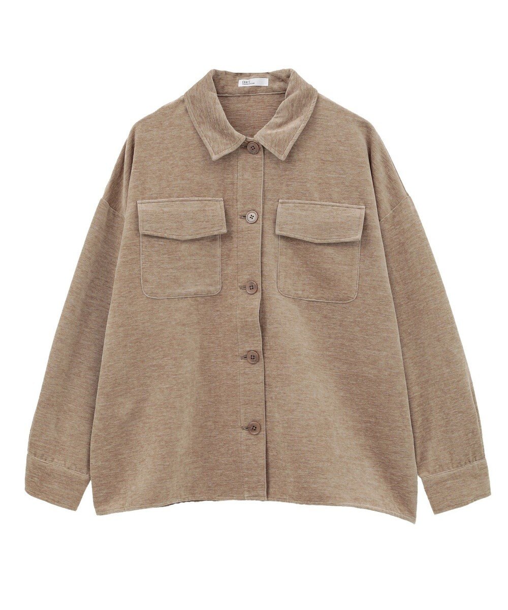 CRAFT STANDARD BOUTIQUE ベロアシャツジャケット 