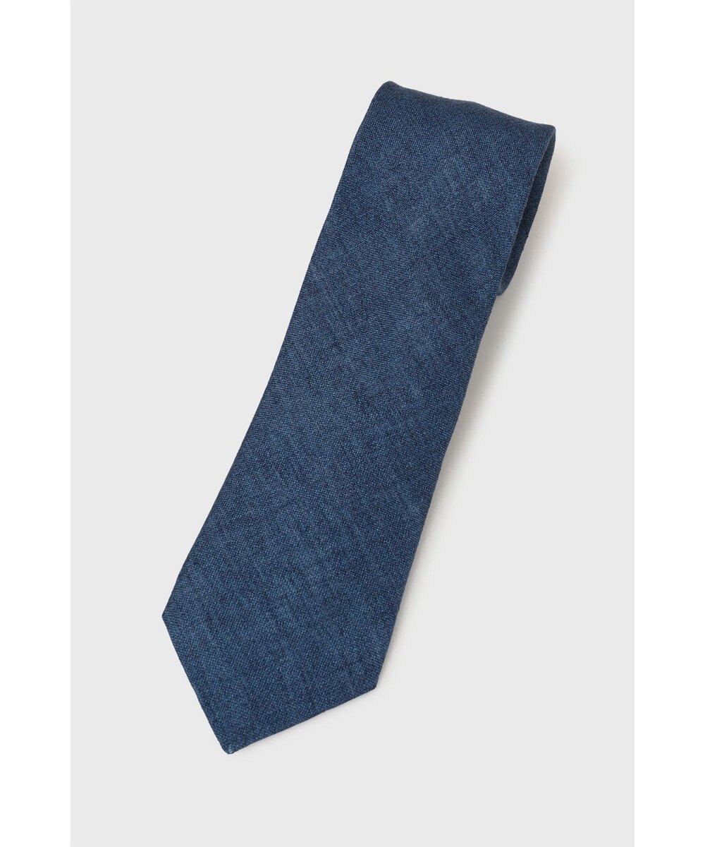 DAKS VBCリネンウールサージ 3フォールドタイ 