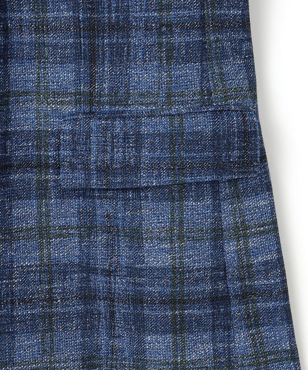 JOSEPH ABBOUD 【イタリア素材/軽量/ストレッチ】サマーツィード ジャージー プリント ジャケット 