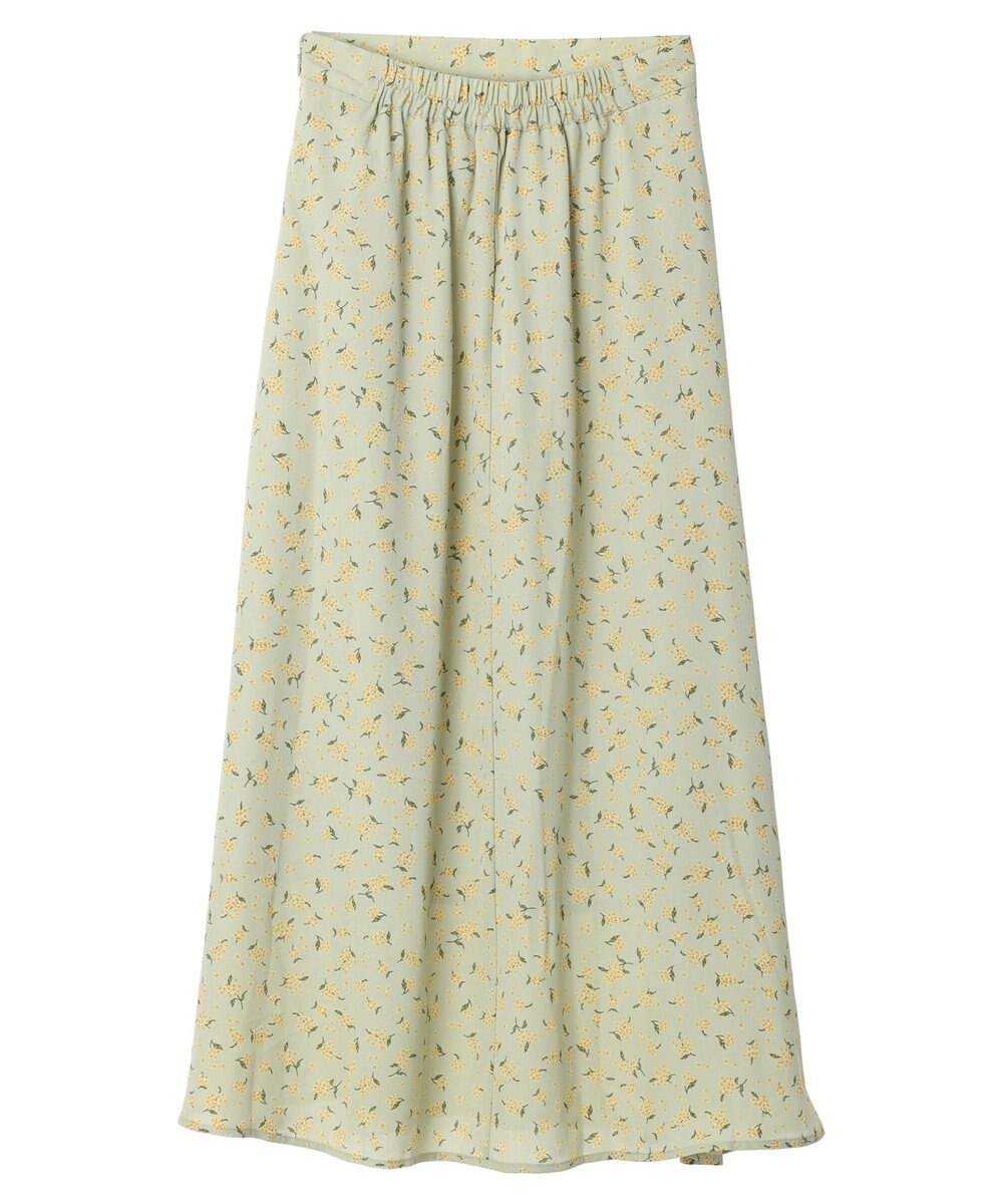 earth music&ecology キンモクセイ柄フレアスカート 