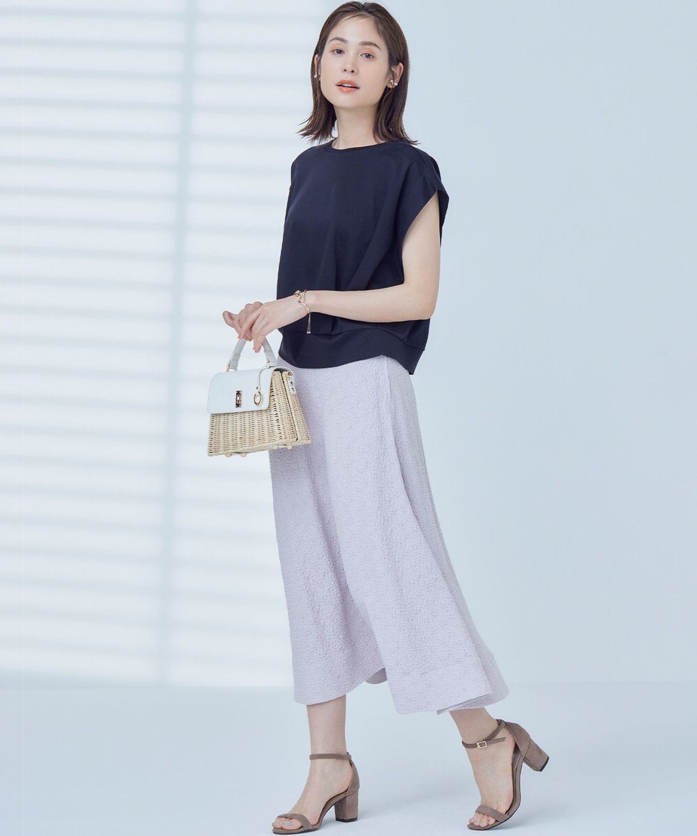 組曲 L 【WEB限定】コンシャスジャージーフレンチスリーブカットソー 