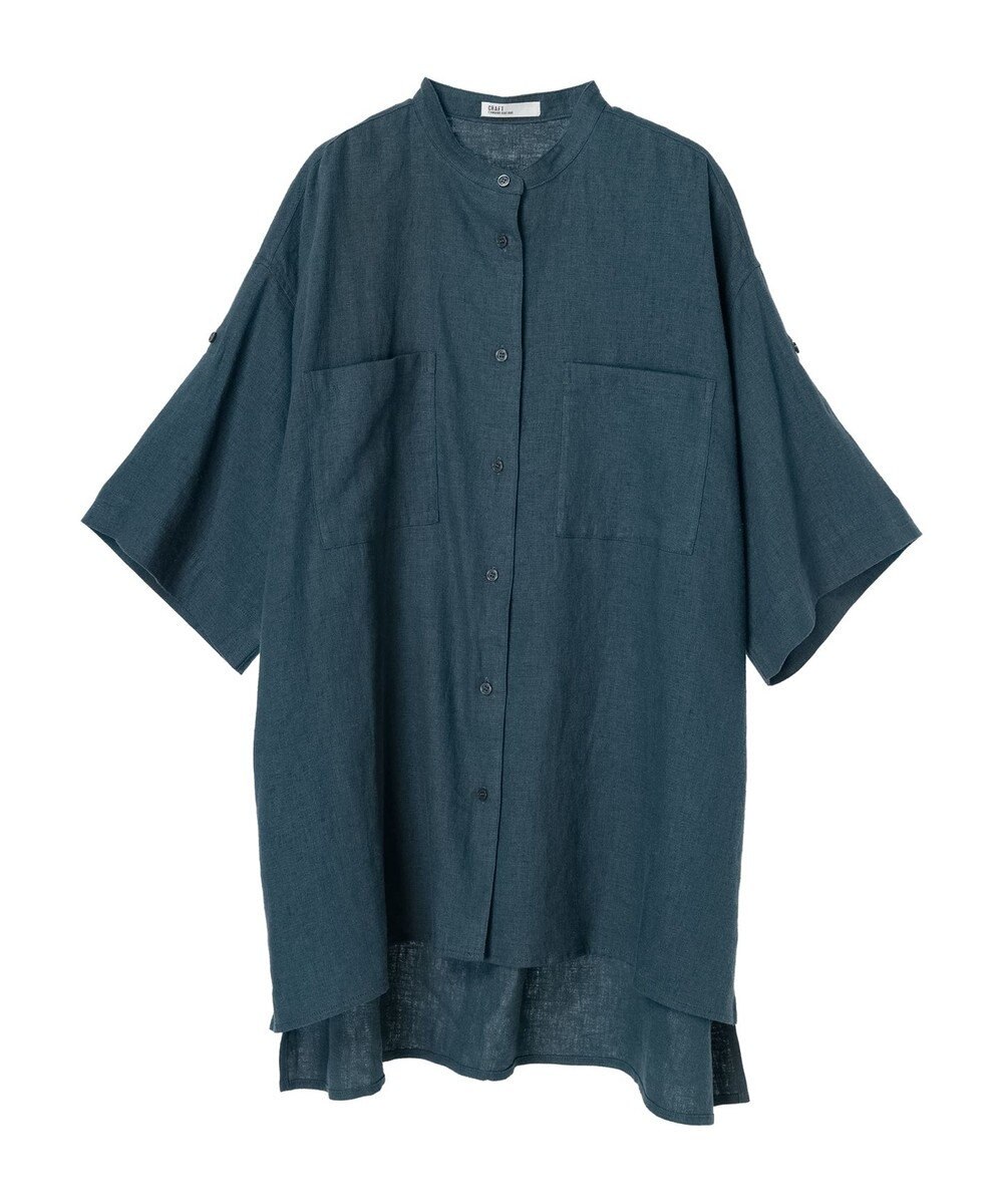 CRAFT STANDARD BOUTIQUE 【キナリノ別注】リネンレーヨンWポケットシャツ 