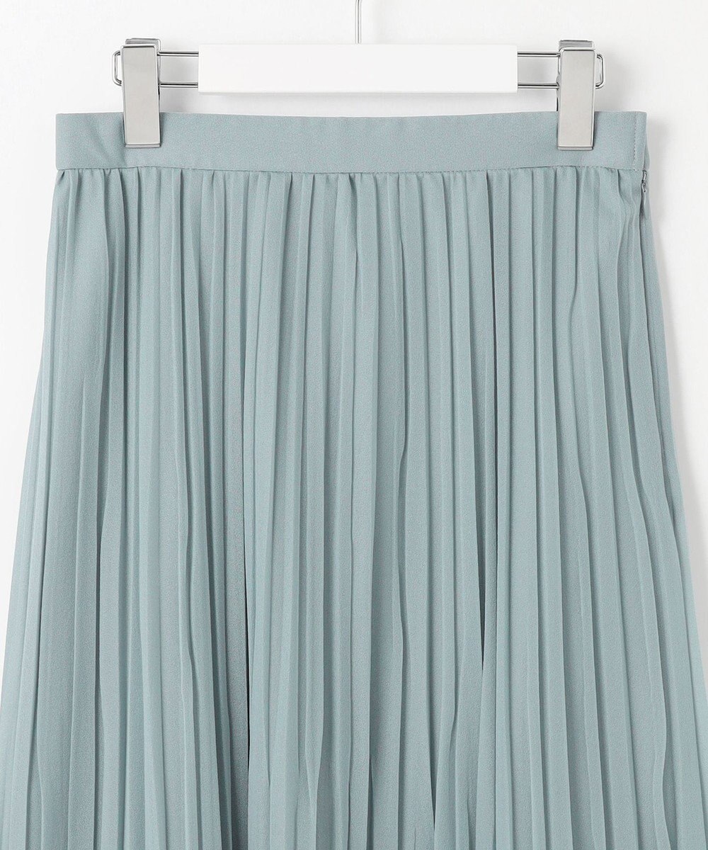 J.PRESS LADIES L 【洗える】オーガンジートリコット プリーツ スカート 