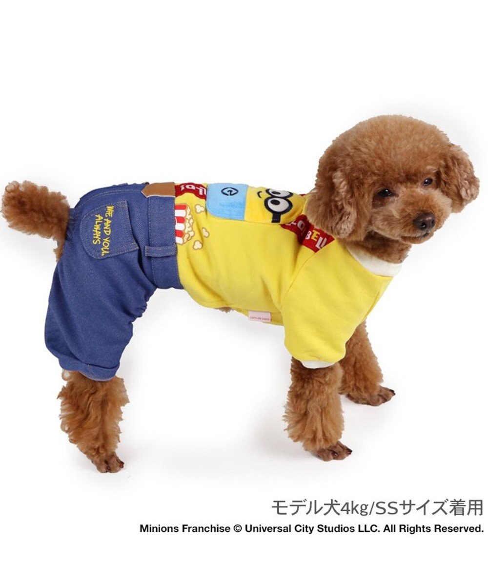 PET PARADISE ミニオン ボブ サスペンダー上下セット風 パンツつなぎ 小型犬 