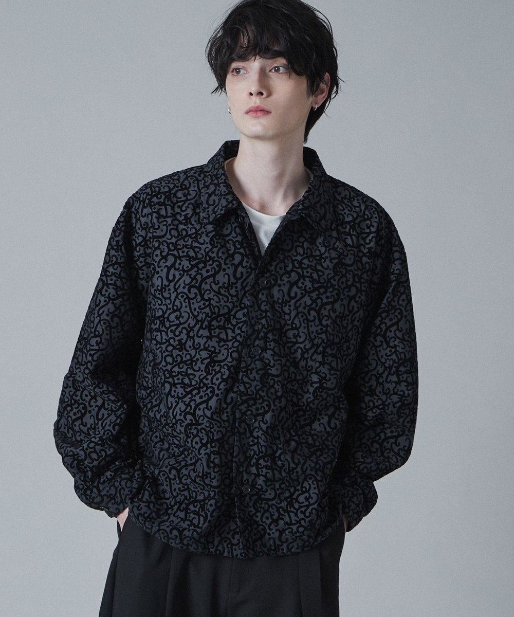 WEGO モールプリントシアーシャツ 