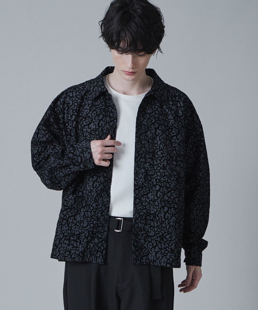 WEGO モールプリントシアーシャツ 