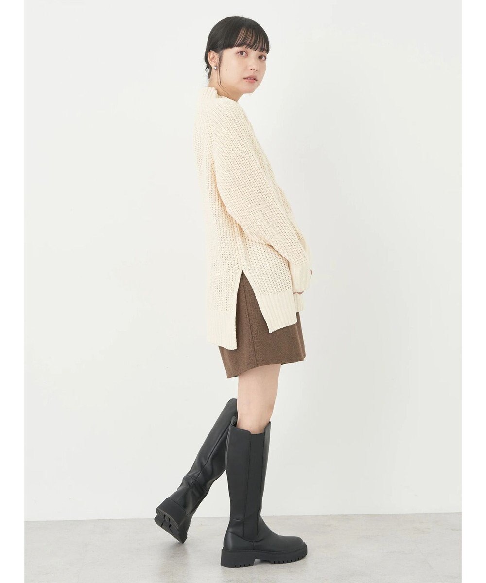 earth music&ecology マットベロアモールチュニック 