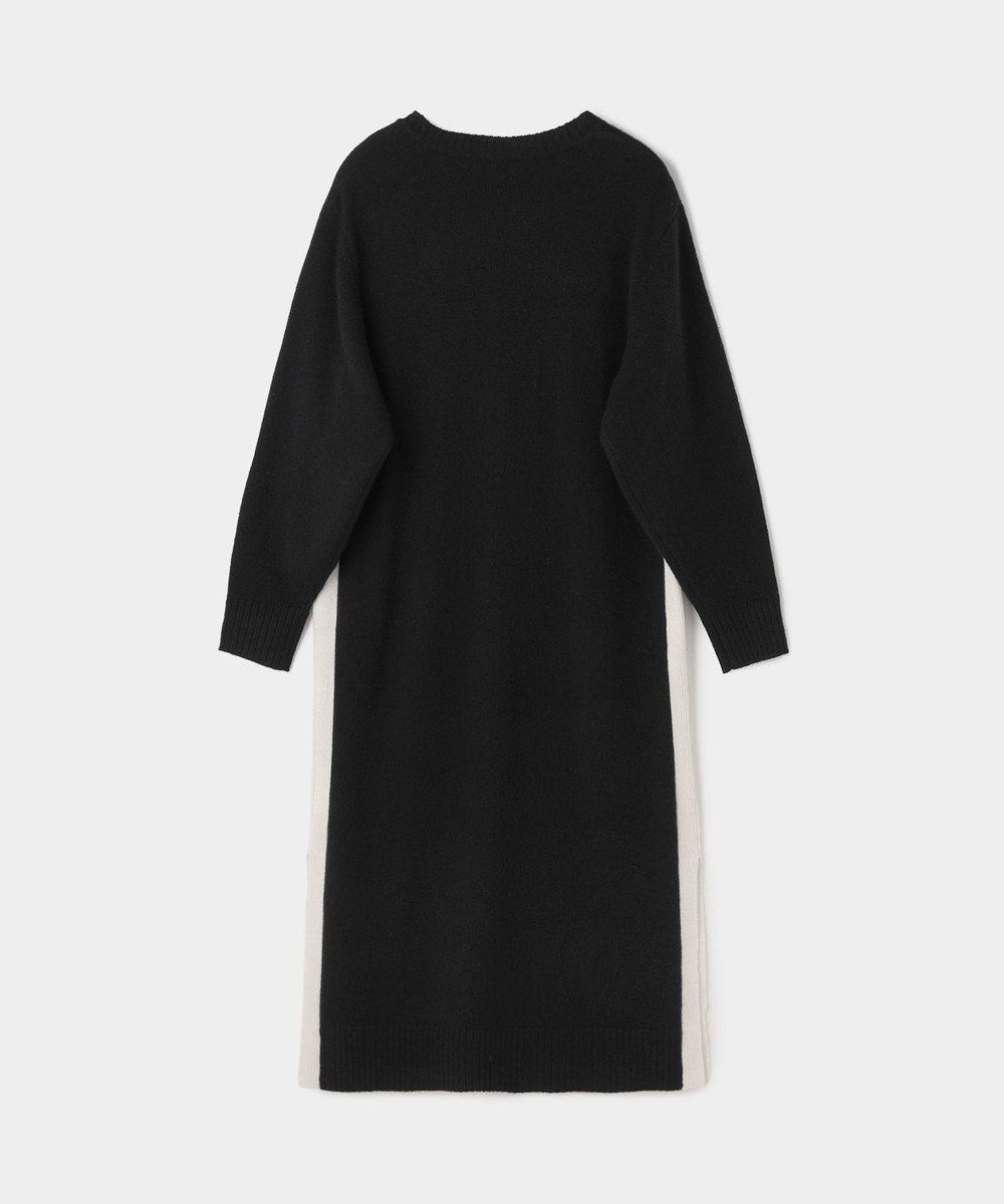 GRACE CONTINENTAL ライン配色ニットワンピース 