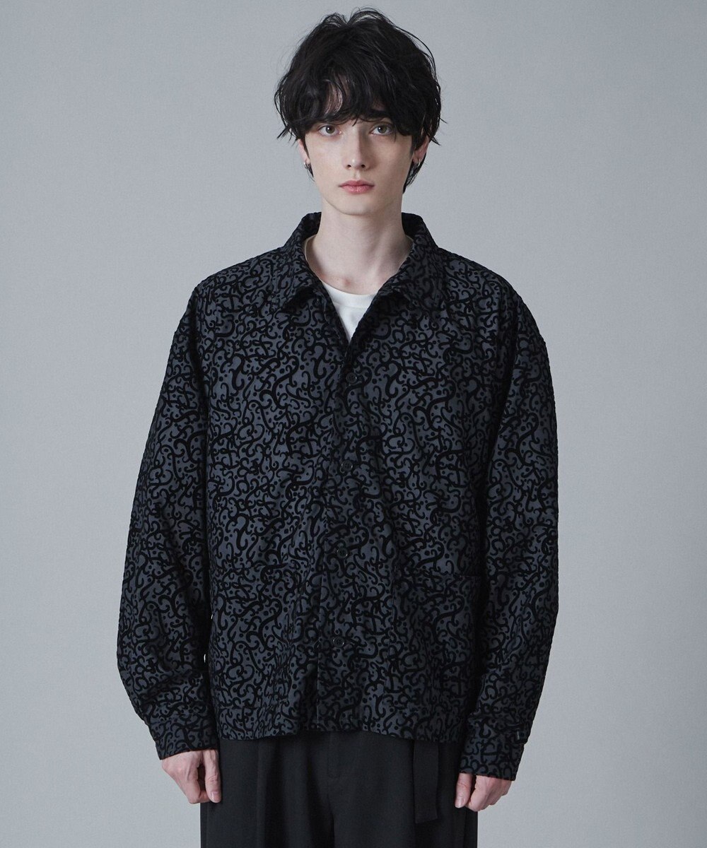 WEGO モールプリントシアーシャツ 