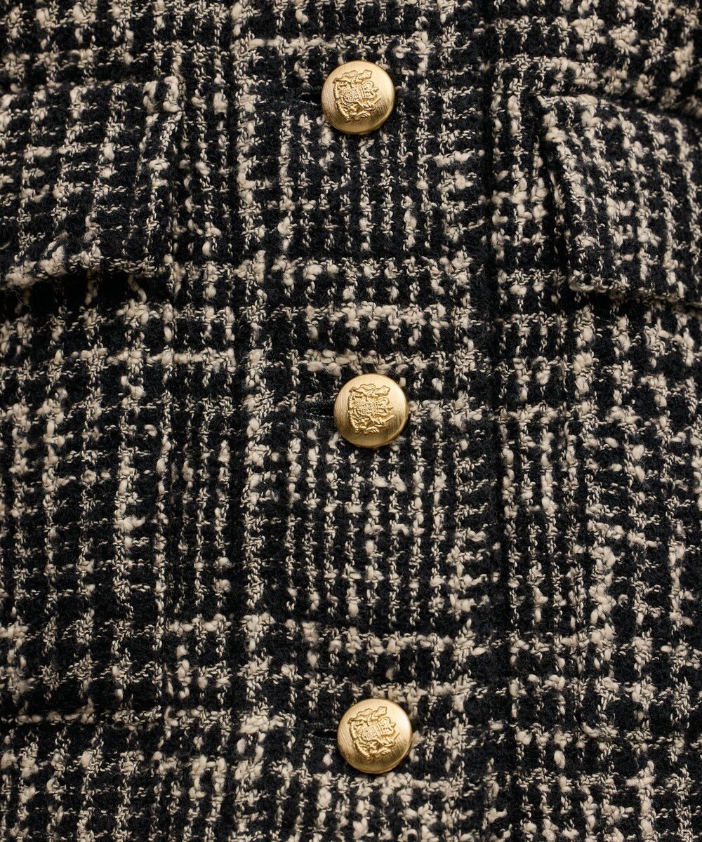 GRACE CONTINENTAL パディングツイードジャケット 