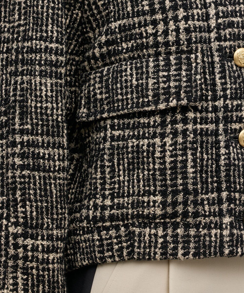 GRACE CONTINENTAL パディングツイードジャケット 