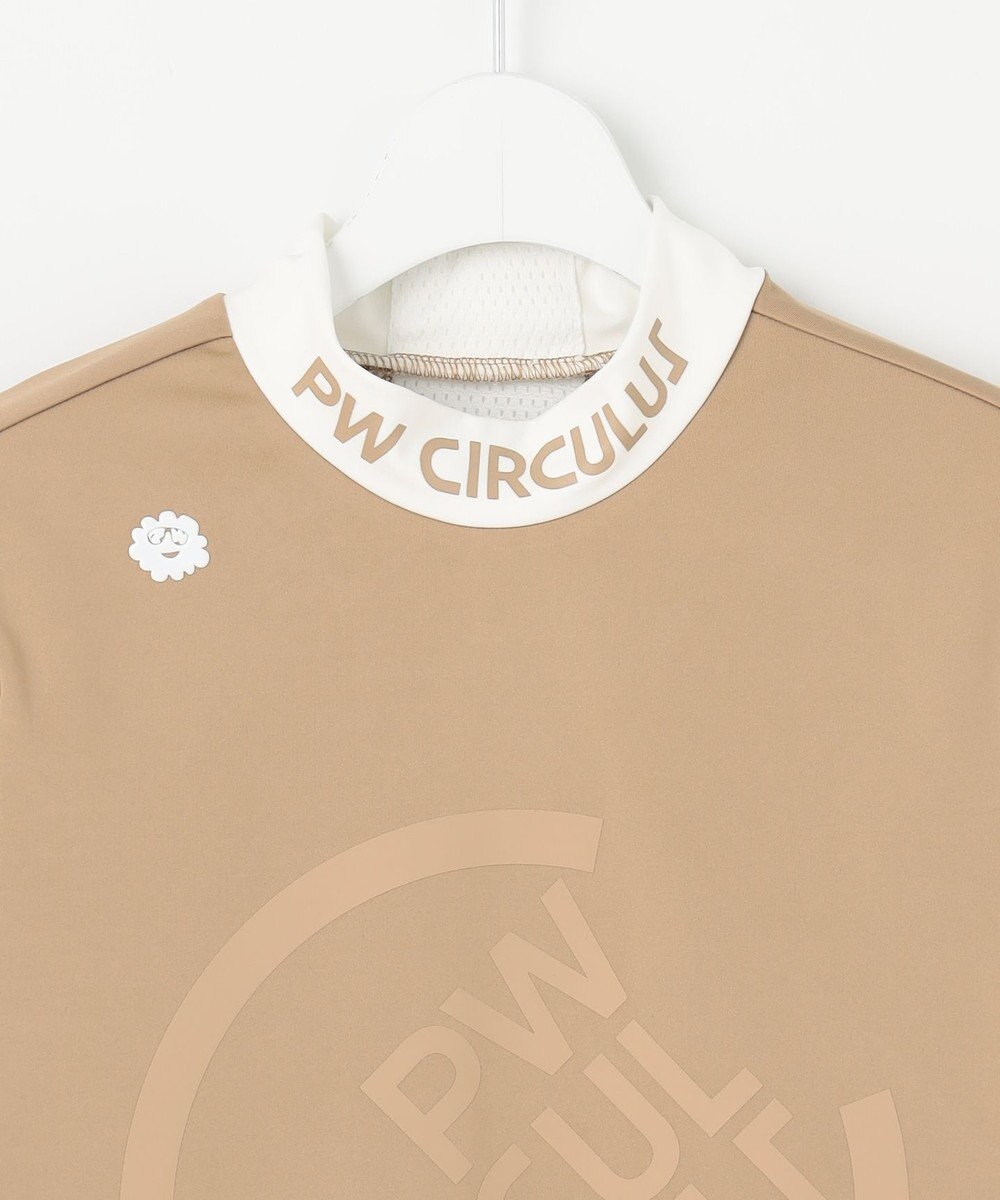PW CIRCULUS 【UVカット / 吸水速乾 / 伸縮性抜群】【WOMEN】バックメッシュ切り替えモックT ゴルフウェア レディース 