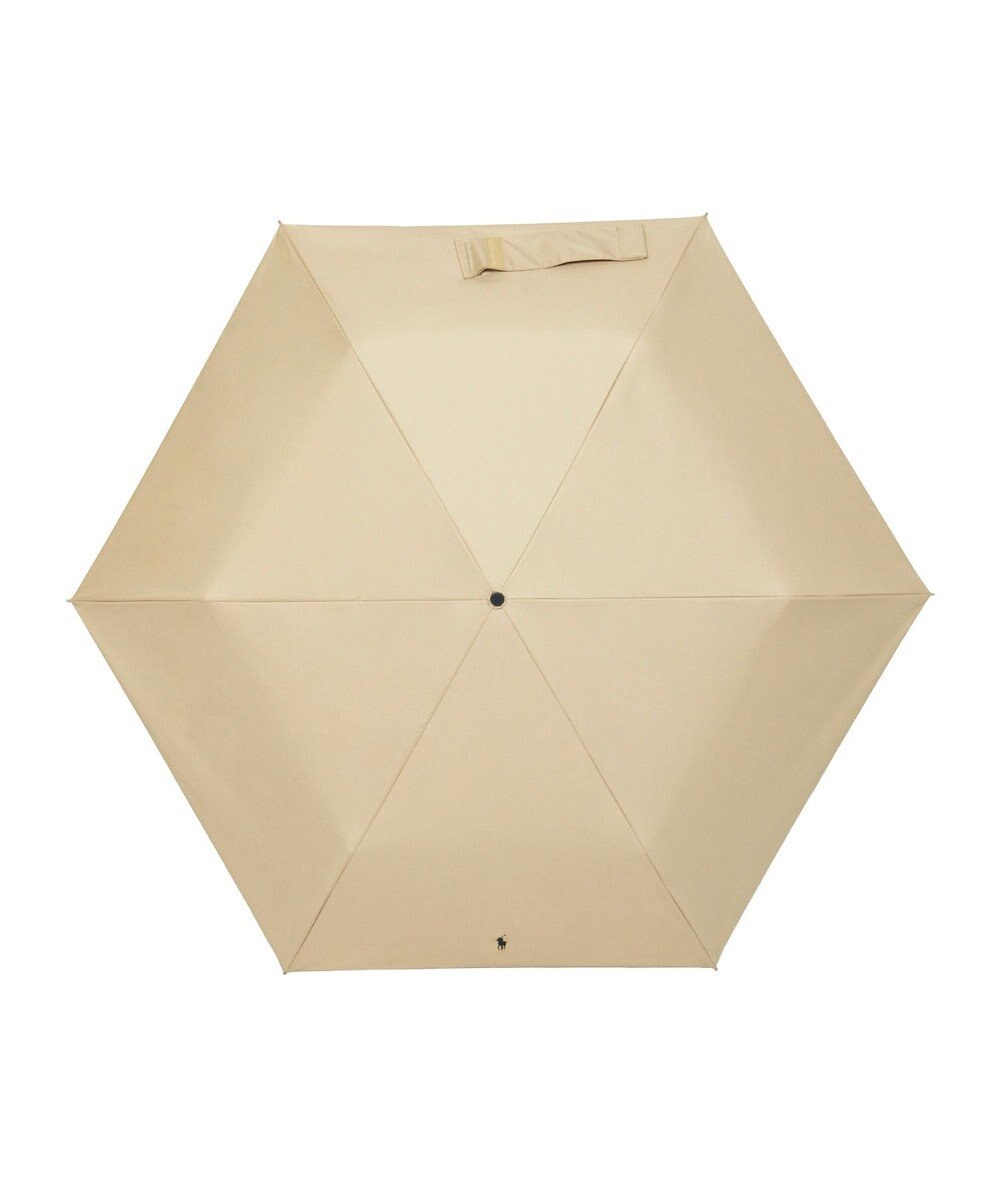 MOONBAT 【遮熱・遮光】POLO RALPH LAUREN(ポロ ラルフローレン)無地 PP刺繍 晴雨兼用 雨傘 折りたたみ傘 簡単開閉 