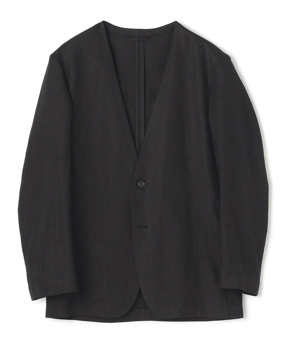 JOSEPH HOMME ペアースキンリネン　ノーカラージャケット 