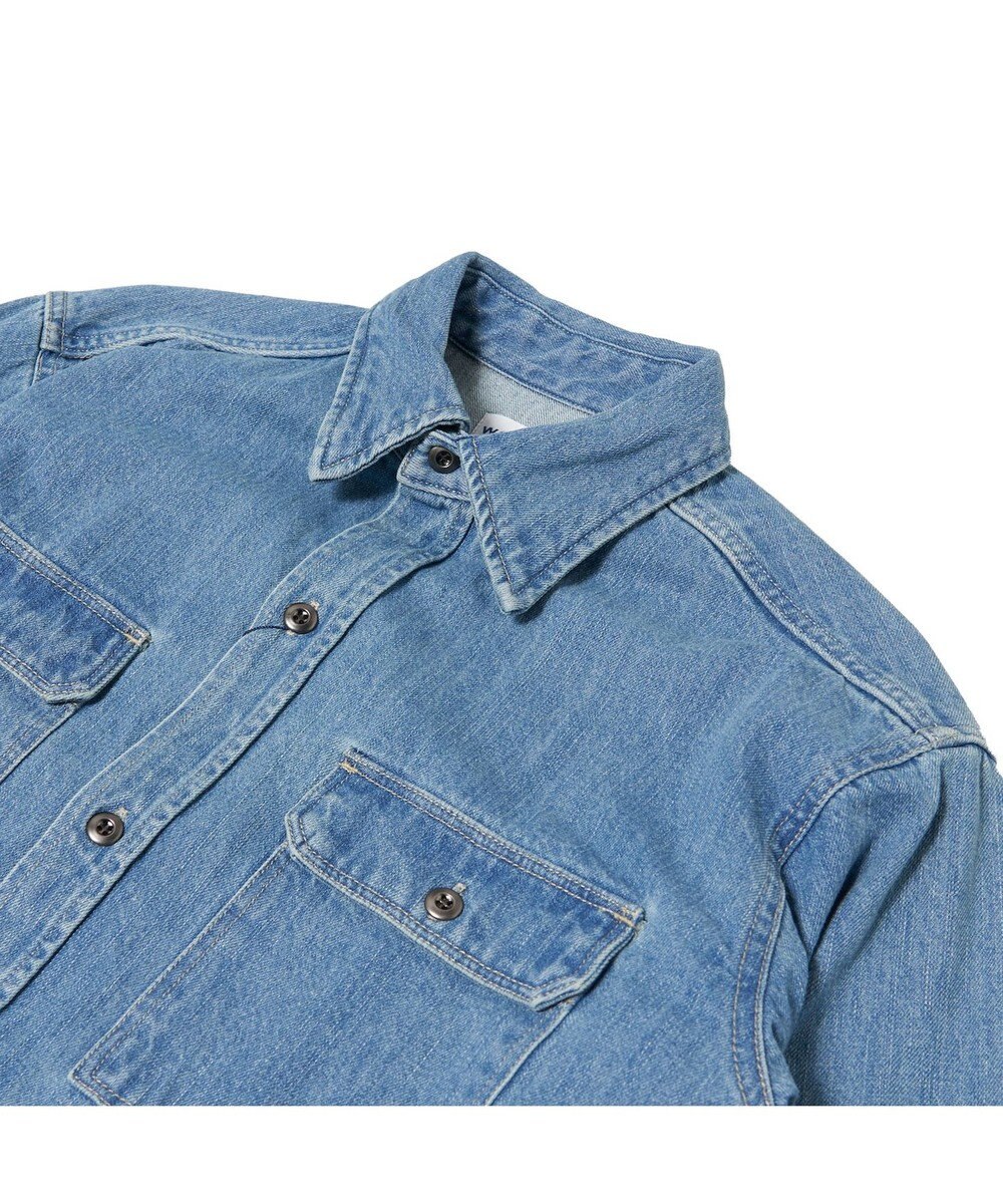 woadblue ＜坪田あさみさんコラボ＞CPOデニムジャケット ライトブルー 