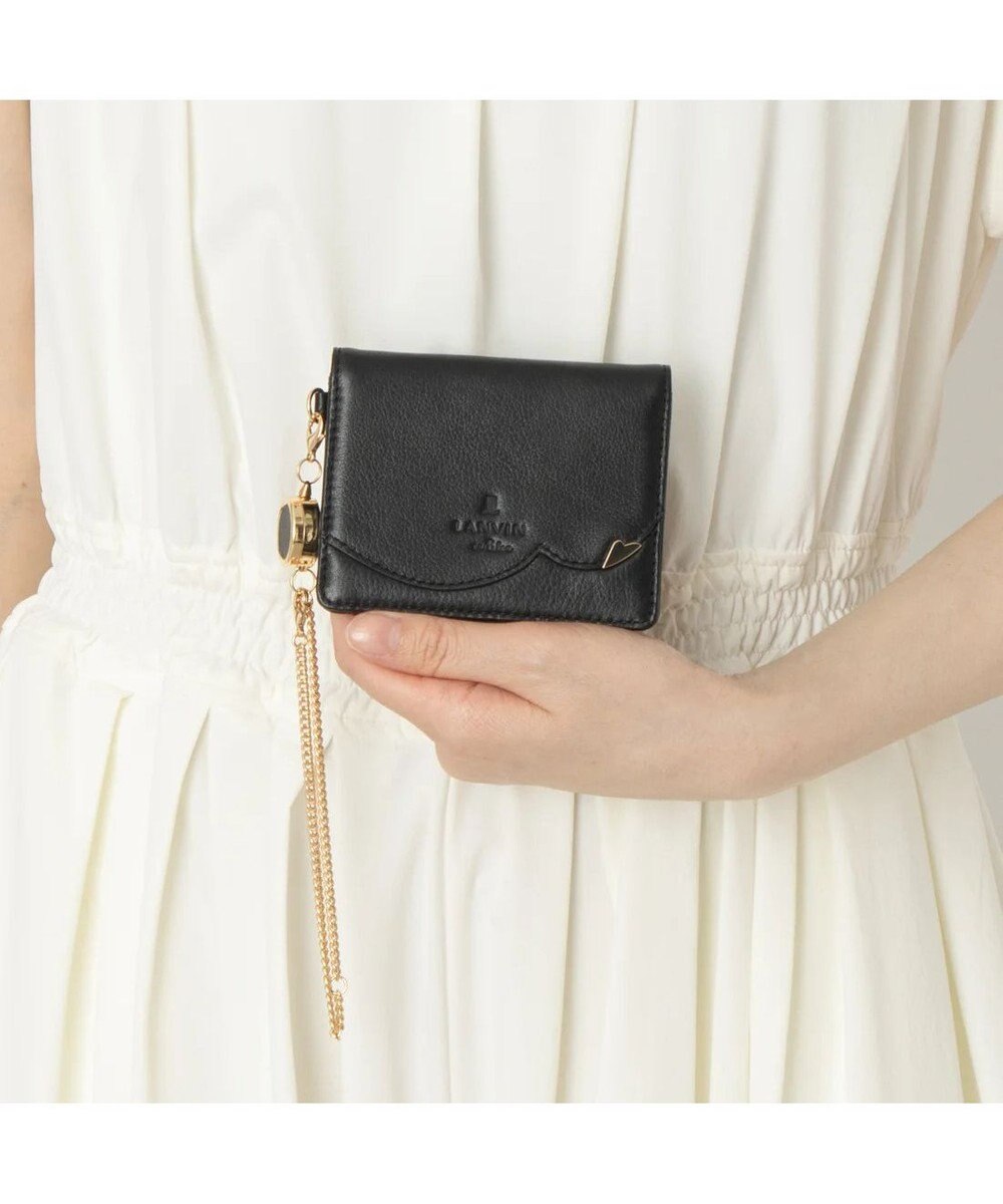 LANVIN en Bleu デクール 三面パスケース 