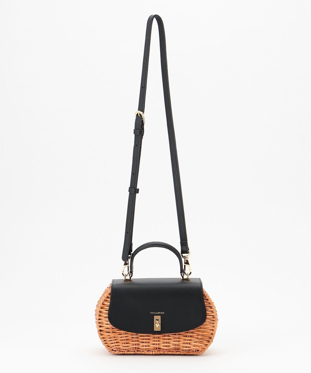 23区 【STORY7月号掲載】VIOLAdORO MIROスプリットラタン ショルダーバッグ 