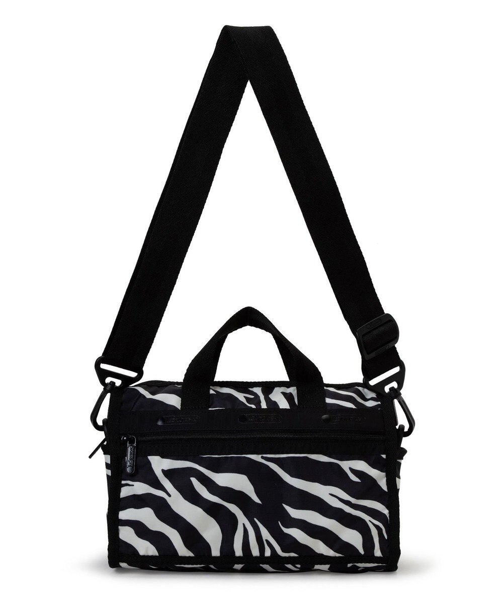 LeSportsac MINI DUFFEL CROSSBODY/クリームブラックゼブラ 