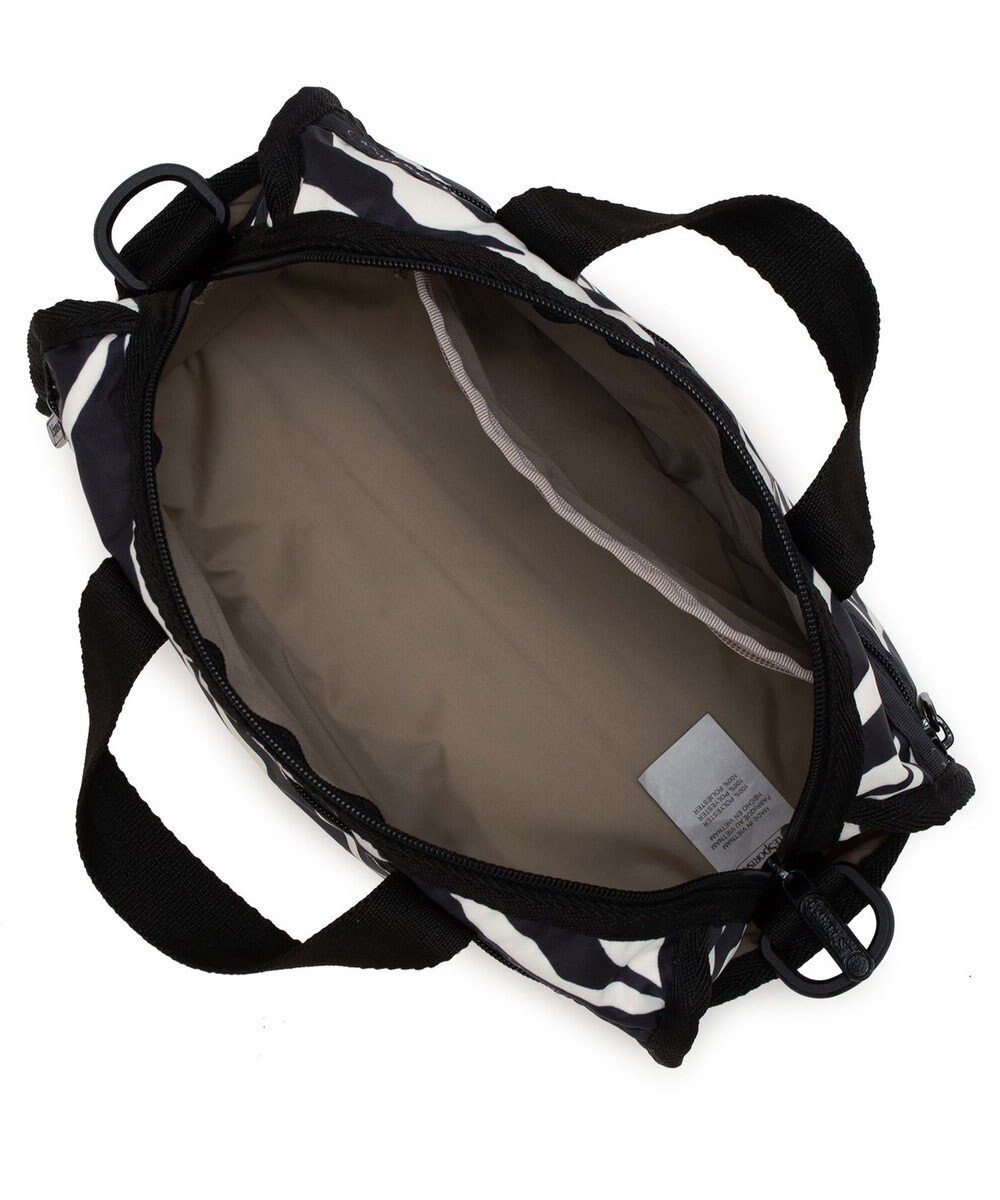 LeSportsac MINI DUFFEL CROSSBODY/クリームブラックゼブラ 