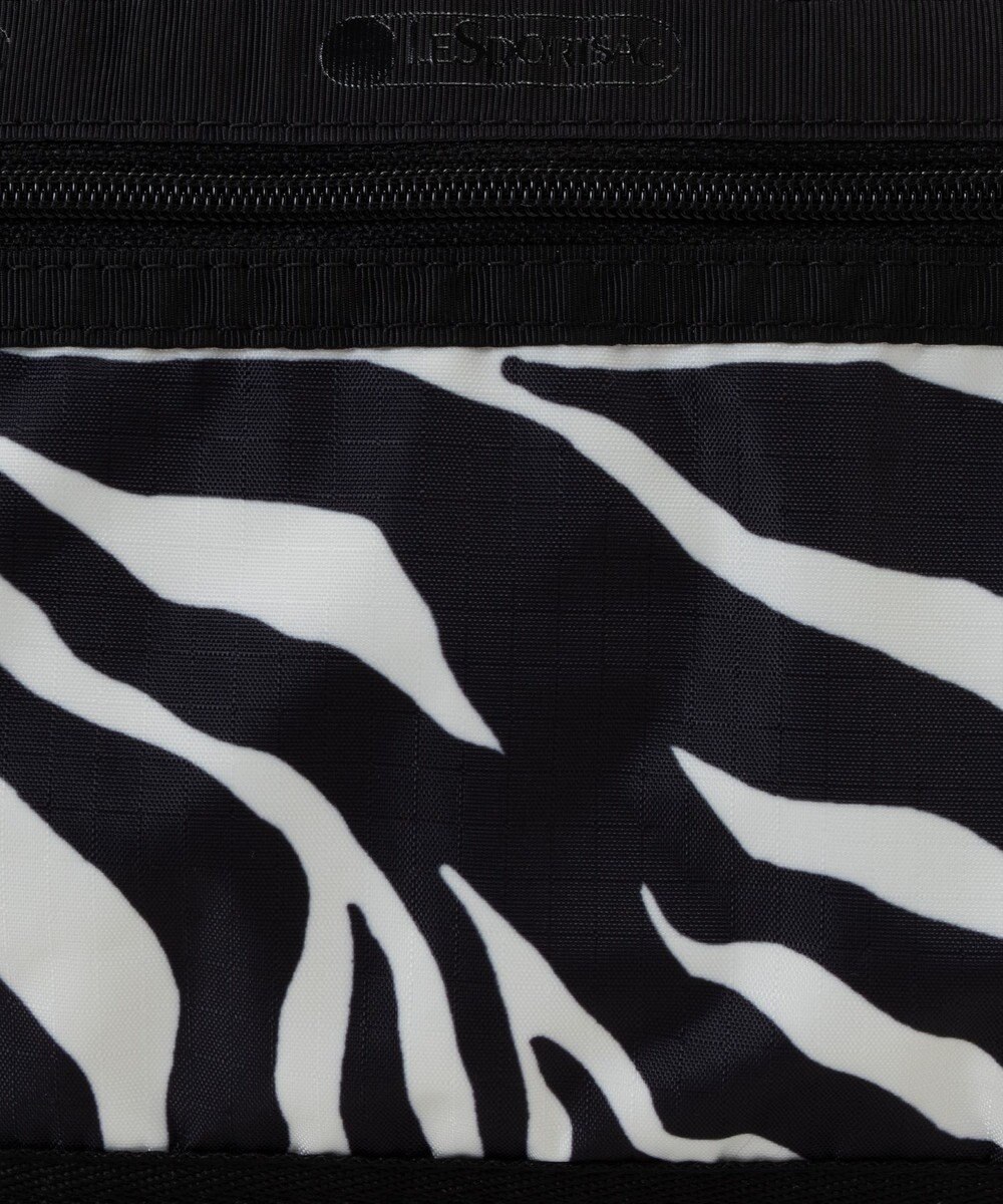 LeSportsac MINI DUFFEL CROSSBODY/クリームブラックゼブラ 