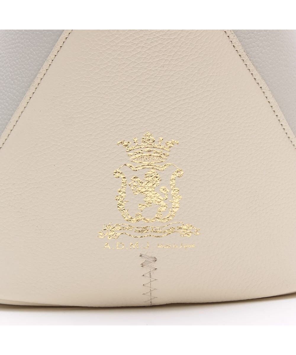 A.D.M.J. 【牛革】モーツァルト/バイカラーノーブルファスナートート25cm(ショルダーストラップ付) 