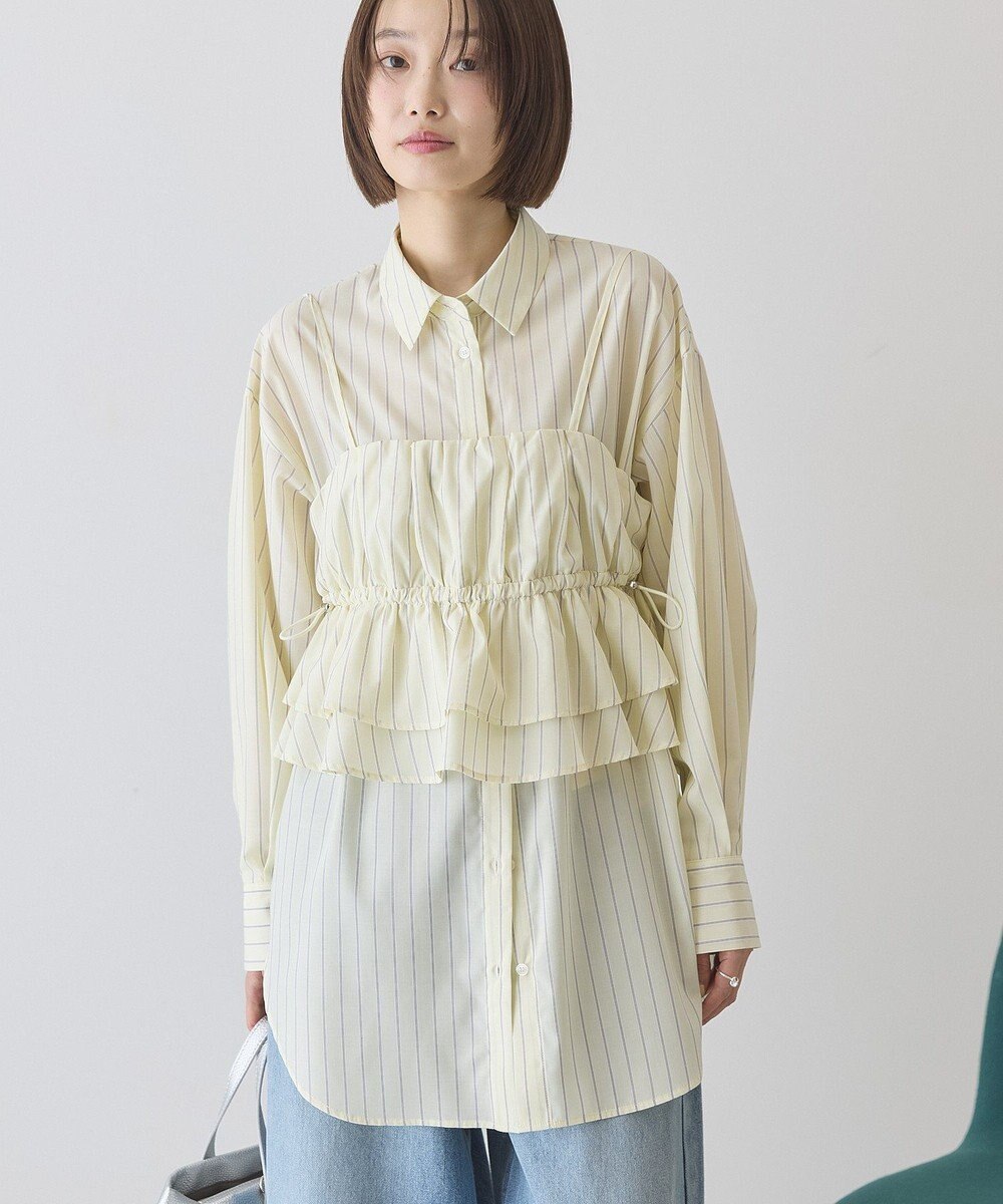 AMERICAN HOLIC 【2点セット・イージーケア】ビスチェ＋シャツ 