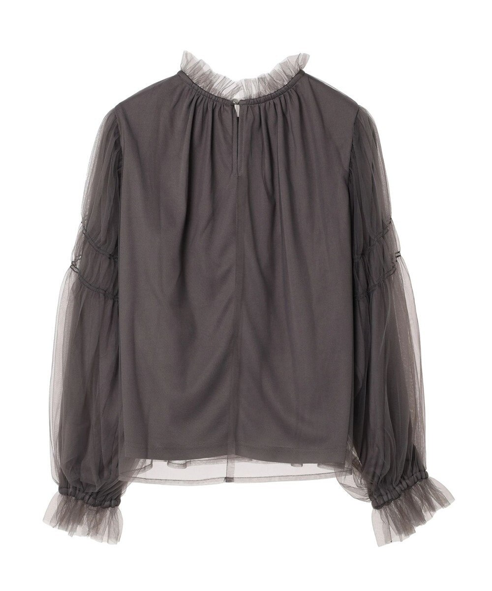 Green Parks ・ＥＬＥＮＣＡＲＥ　ＤＵＥ　チュールハイネックブラウス 