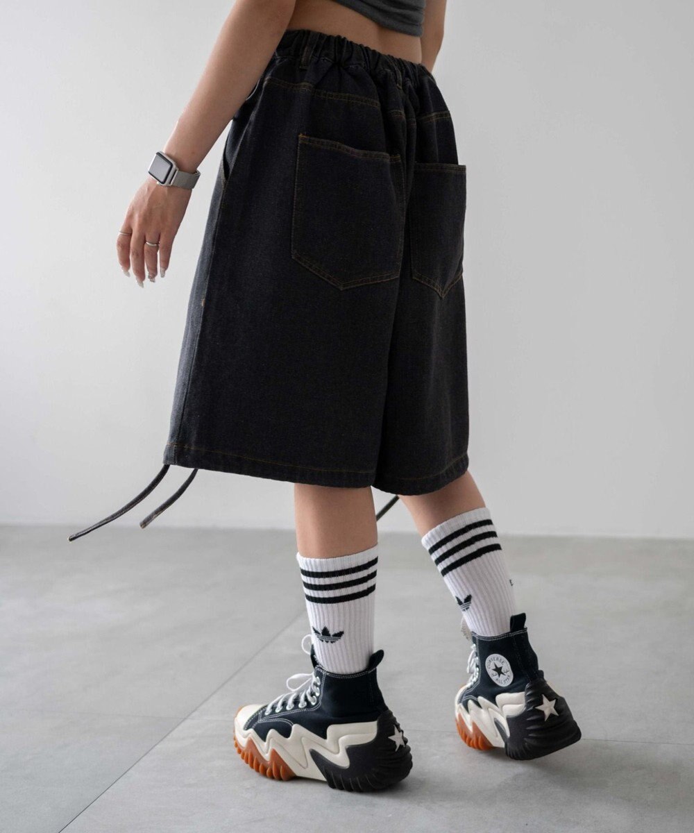 WEGO ドロストワイドルーズハーフパンツ 