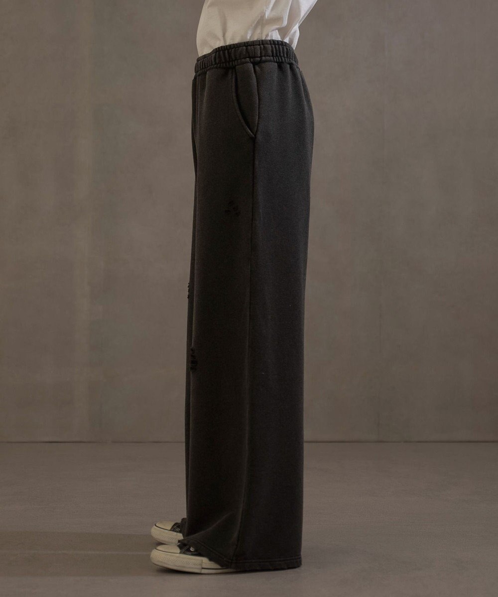 WEGO 【ウエストゴム】ダメージスウェットバギーパンツ 